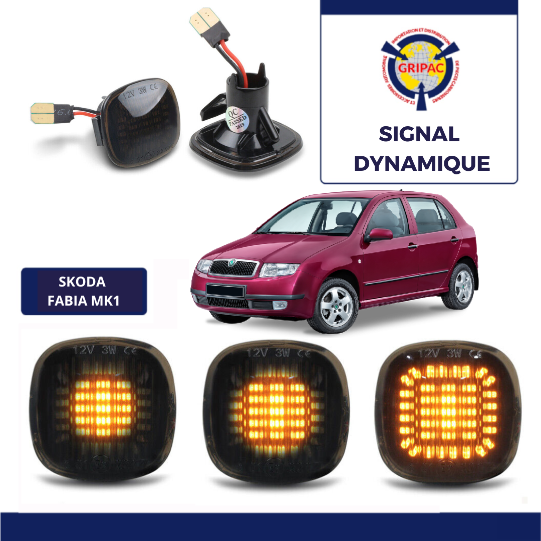Signal dynamique fume skoda fabia MK1