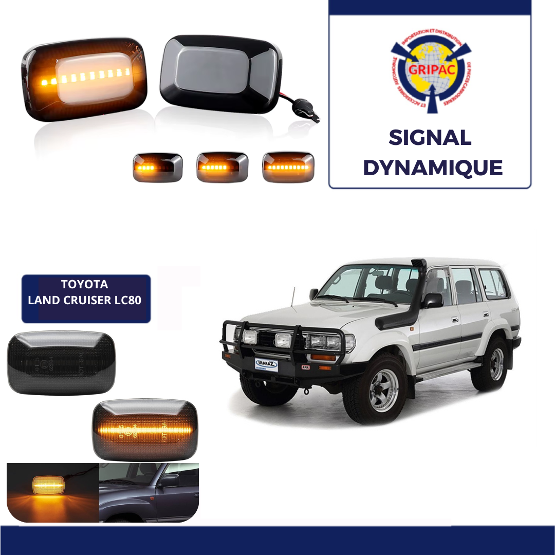 Signal dynamique fume toyota land cruiser LC80