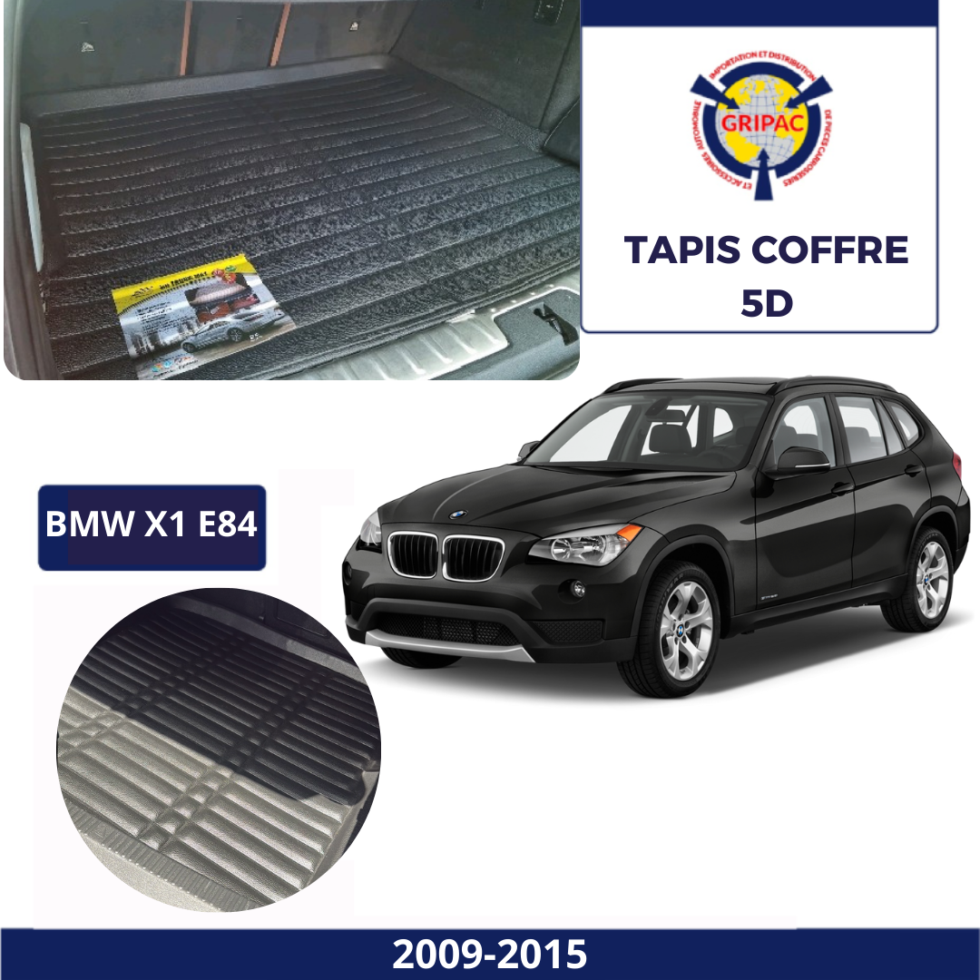 Tapis sur mesure coffre 5D Bmw X1 E84 2009-2015