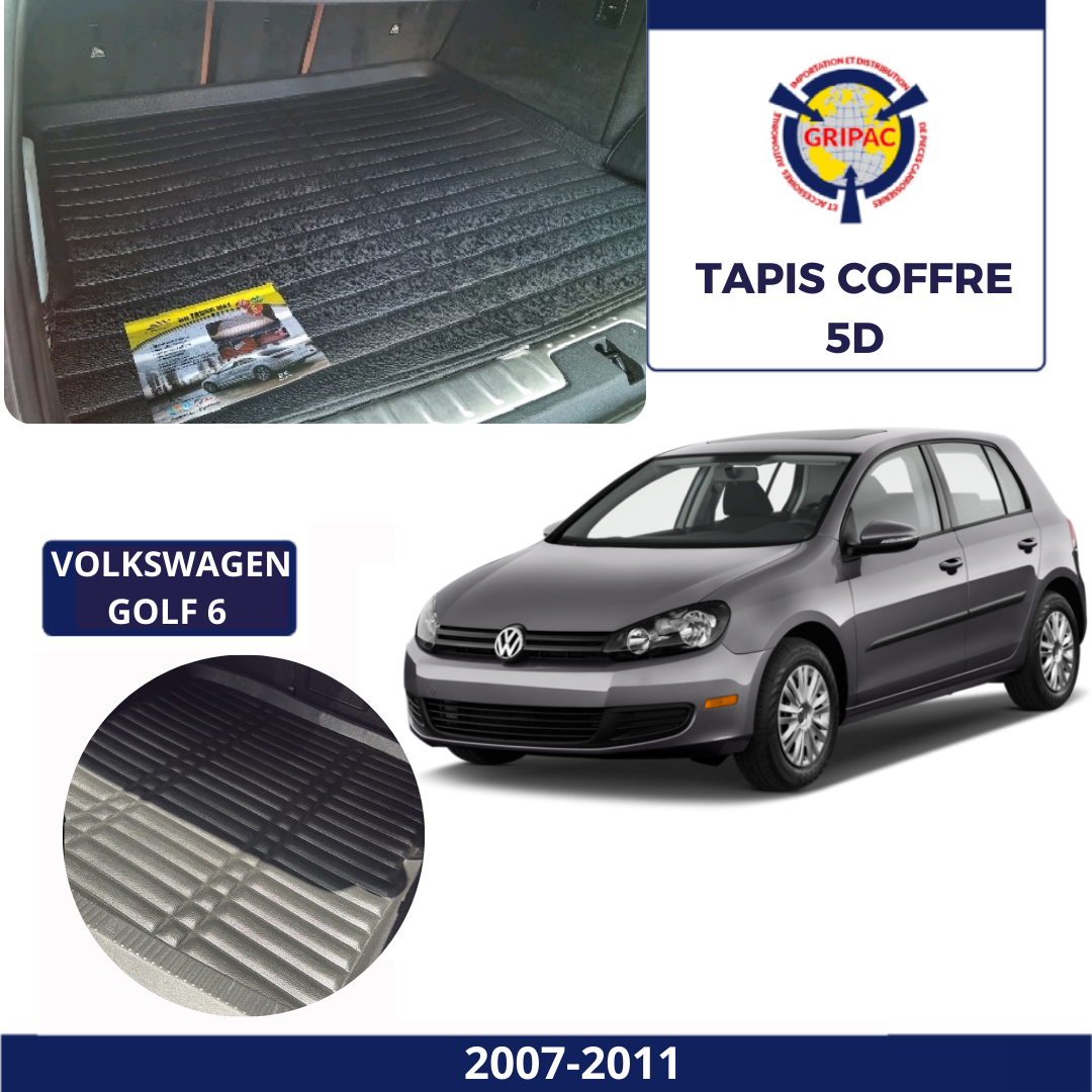 Tapis sur mesure coffre 5D Volkswagen Golf 6 2007-2011