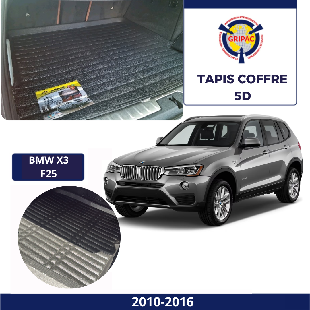 Tapis sur mesure coffre 5D Bmw x3 f25 2010-2016