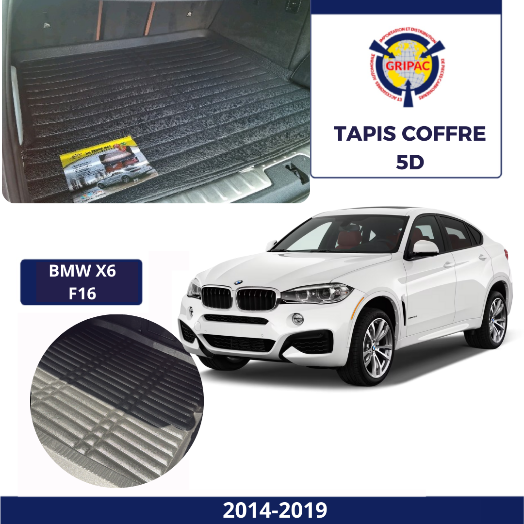 Tapis sur mesure coffre 5D Bmw X6 F16 2014-2019