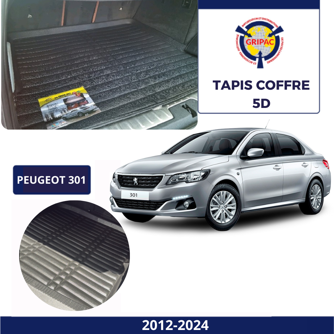 Tapis sur mesure coffre 5D Peugeot 301 2012-2024