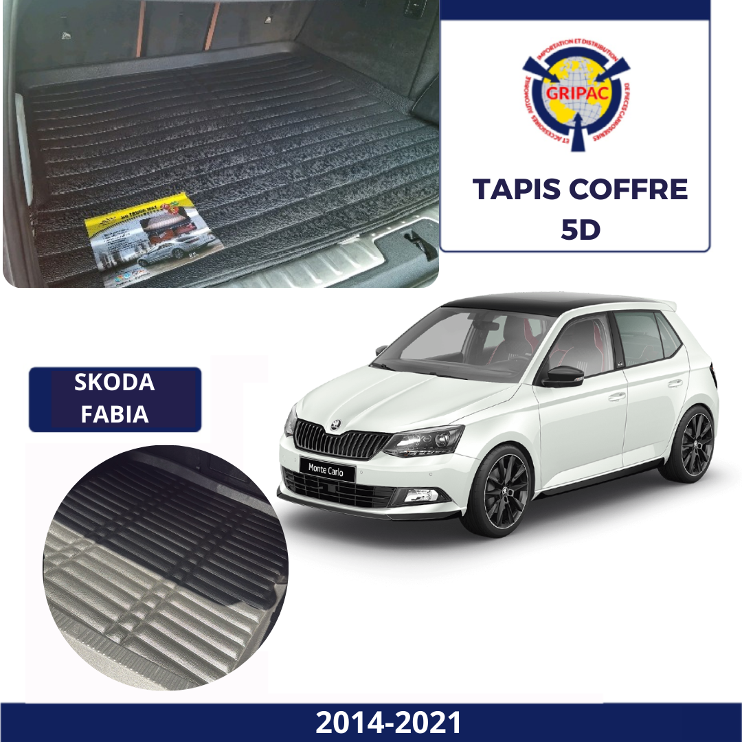 Tapis sur mesure coffre 5D Skdoa fabia 2014-2021