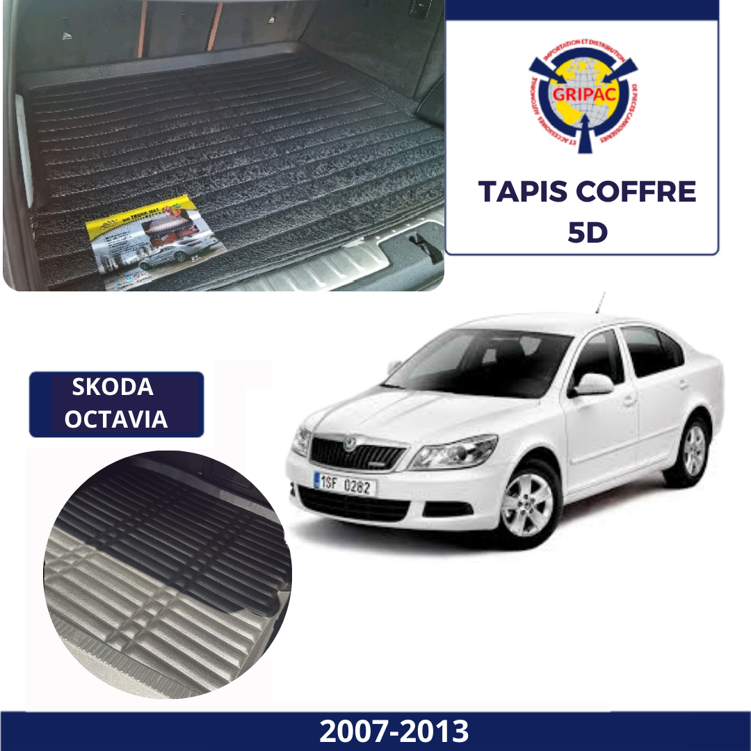 Tapis sur mesure coffre 5D skoda octavia 2007-2013