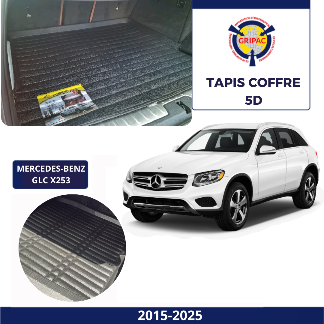Tapis sur mesure coffre 5D Mercedes-benz GLC x253 2015-2025