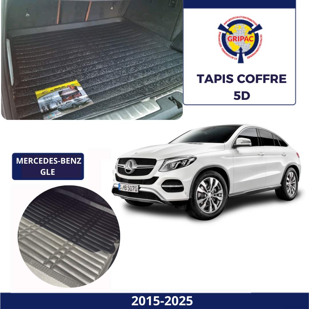 Tapis sur mesure coffre 5D Mercedes-benz GLE 2015-2025