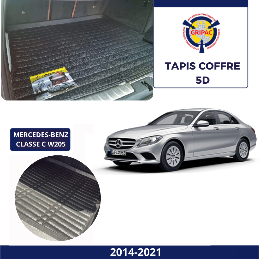 Tapis sur mesure coffre 5D Mercedes-benz classe C W205 2014-2021