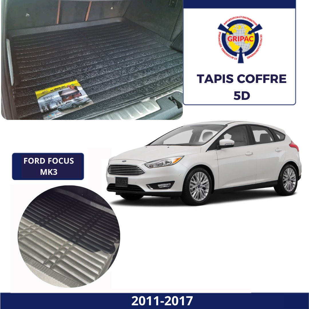 Tapis sur mesure coffre 5D Ford focus 2011-2017