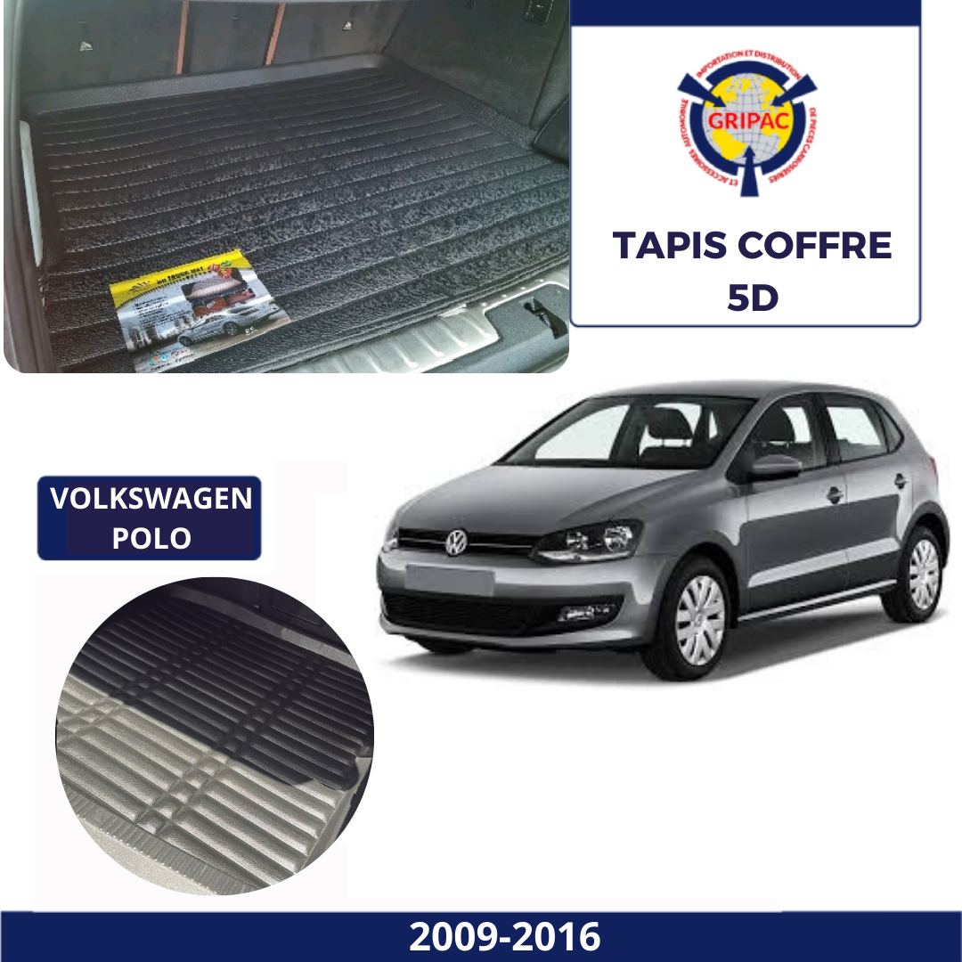 Tapis sur mesure coffre 5D Volkswagen polo 2009-2016