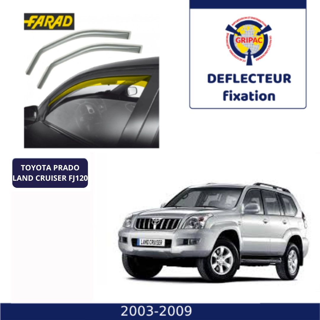 14-093M Deflecteur d'air fixation farad 2pieces Toyota prado land cruiser FJ120 2003-2009