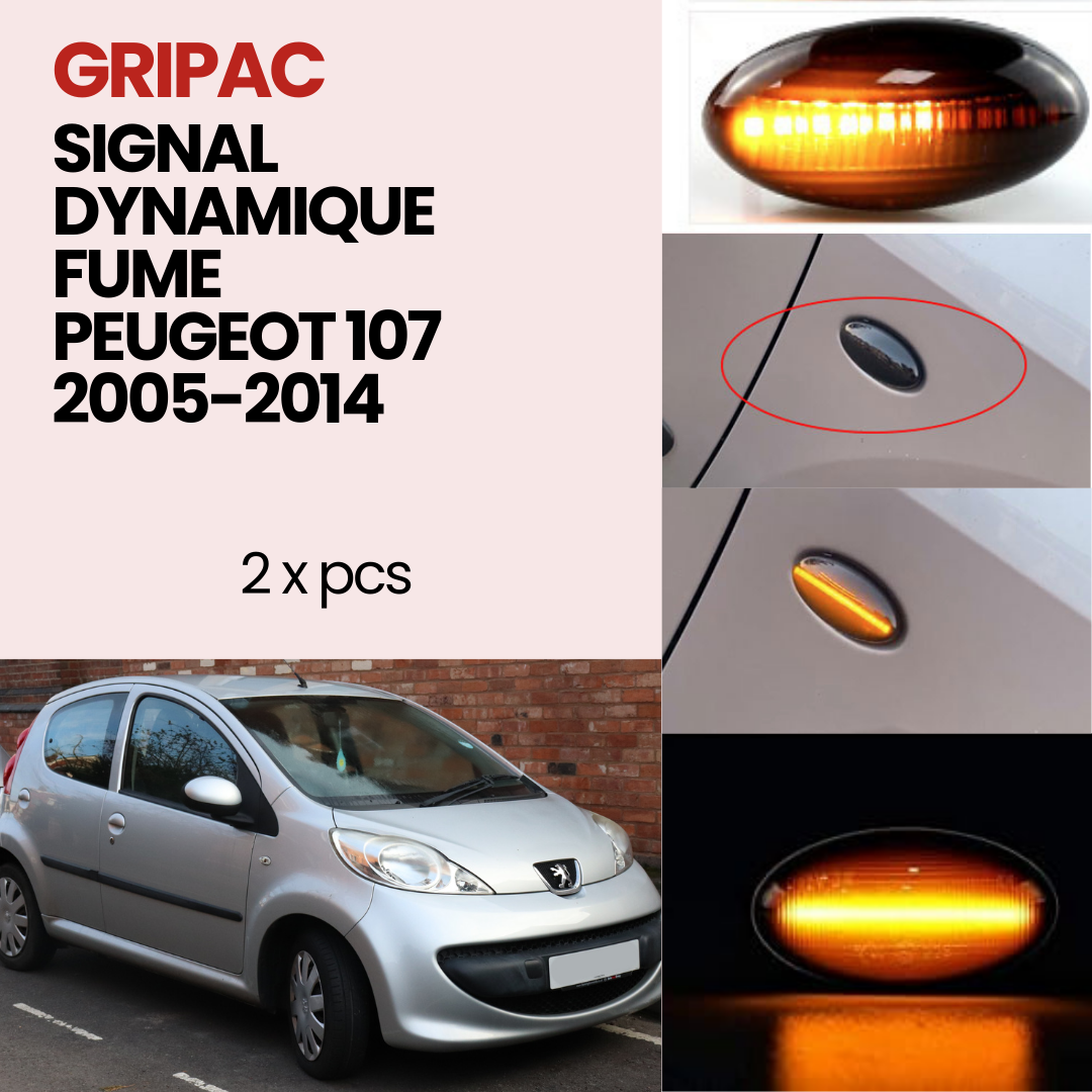 Signal dynamique fume Peugeot 107 2005-2014