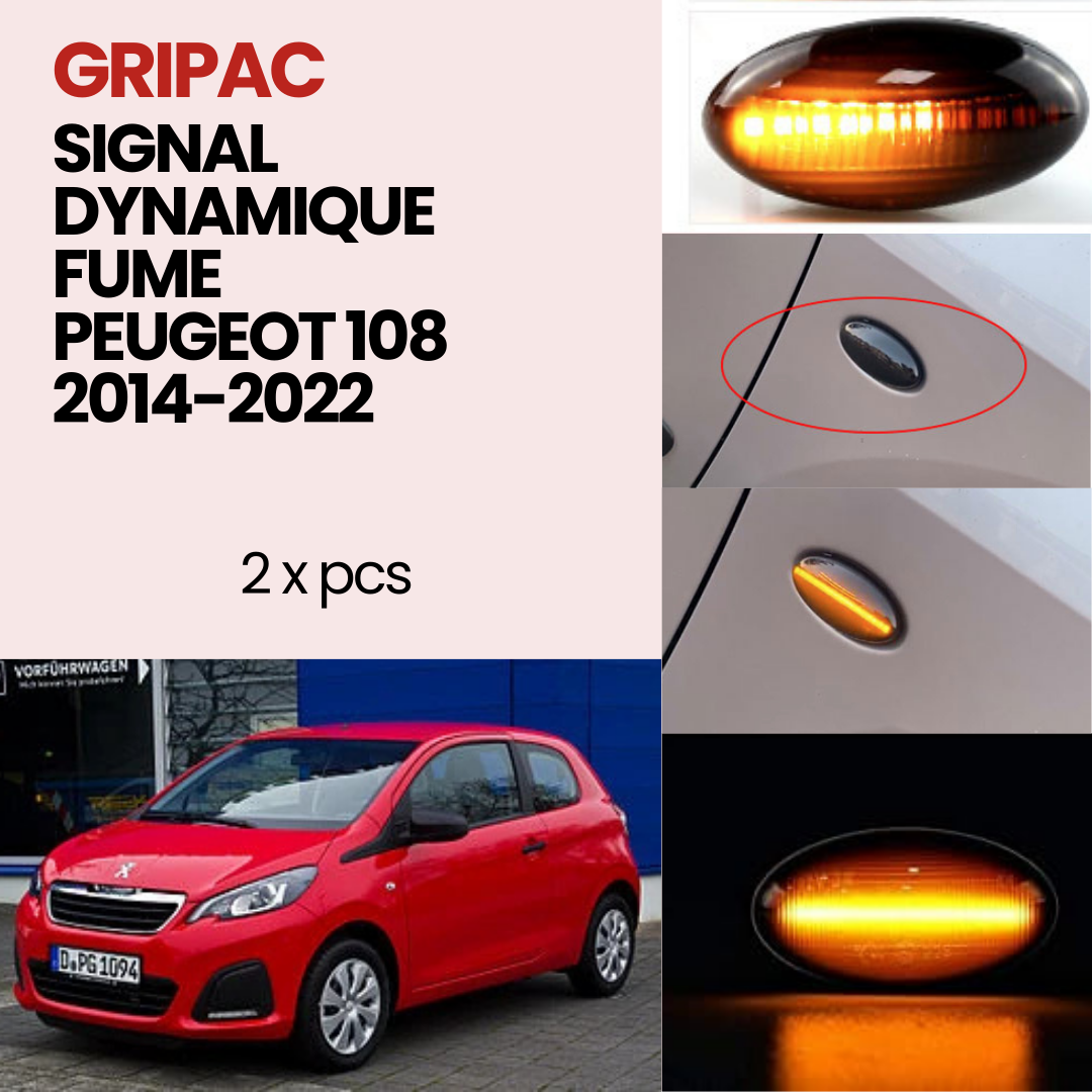 Signal dynamique fume Peugeot 108 2014-2022