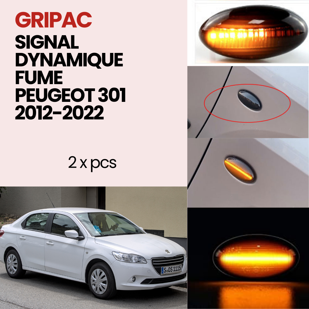 Signal dynamique fume Peugeot 301 2012-2022