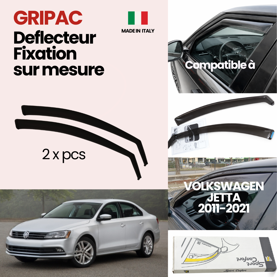 12-576 Déflecteur d'air fixation farad 2pieces Volkswagen jetta 2011-2021