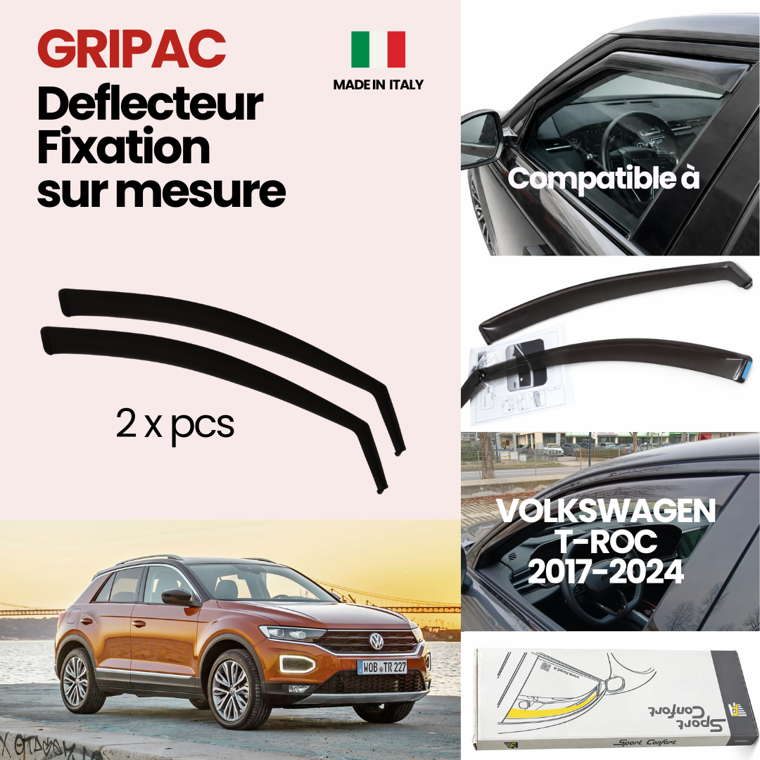 14-197M Déflecteur d'air fixation farad 2pieces Volkswagen t-roc 2018-2024