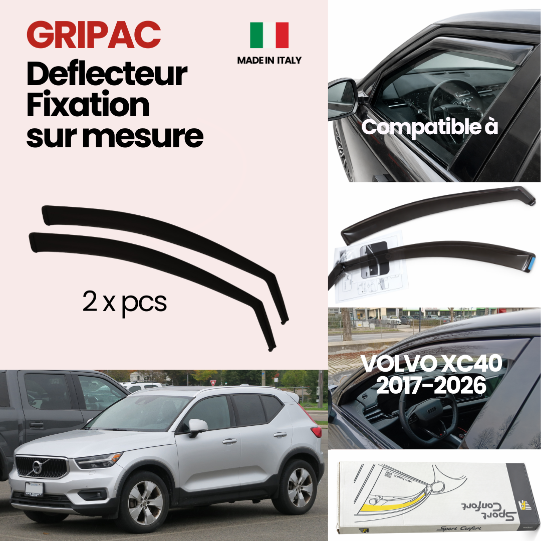 14-212M Déflecteur d'air fixation farad 2pieces Volvo XC40 2017-2026
