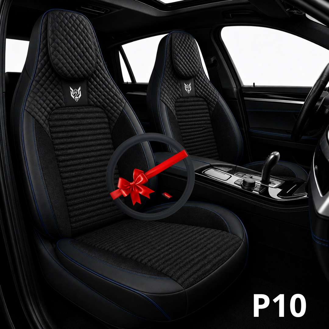 P10 Caldo sport cuir tissu noir + couvre volant