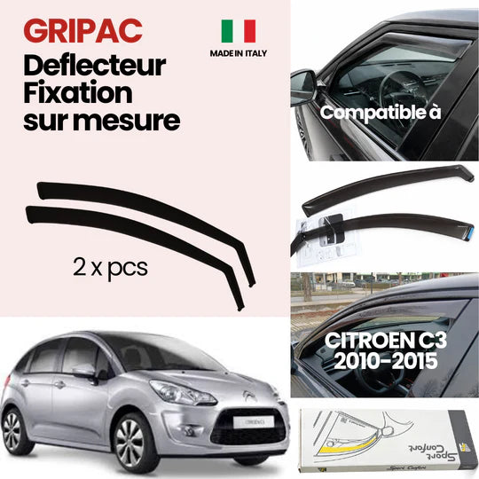 12-562 Deflecteur d'air fixation farad 2piece citroen c3 2010-2016