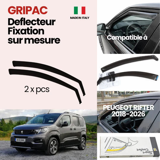 13-088M Deflecteur d'air fixation farad 2piece peugeot rifter 2018-2025
