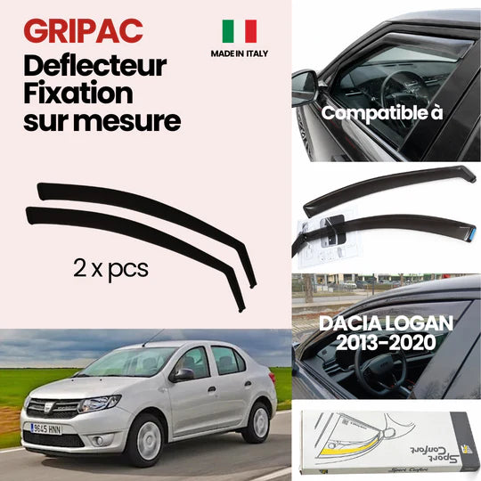 12-612 Deflecteur d'air fixation farad 2pieces dacia logan 2013-2020