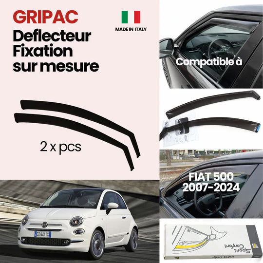 12-517 Deflecteur d'air fixation farad 2piece fiat 500 2007-2024