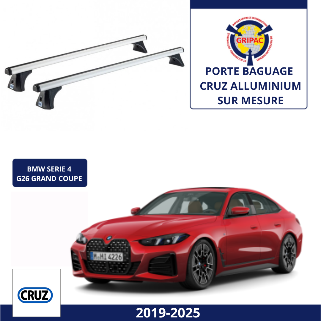 Porte baguage Cruz Alluminium Bmw serie 4 grand coupe G26 2019-2025