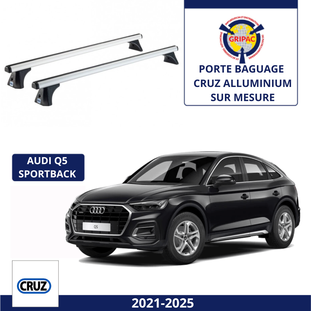 Porte baguage Cruz Alluminium Audi Q5 Sportback 2021-2025
