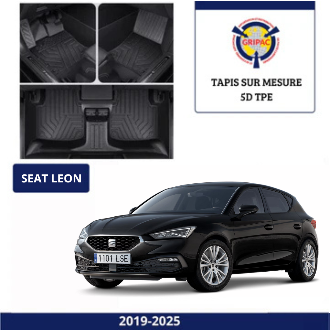 Tapis sur mesure 5D TPE Seat leon 2019-2025