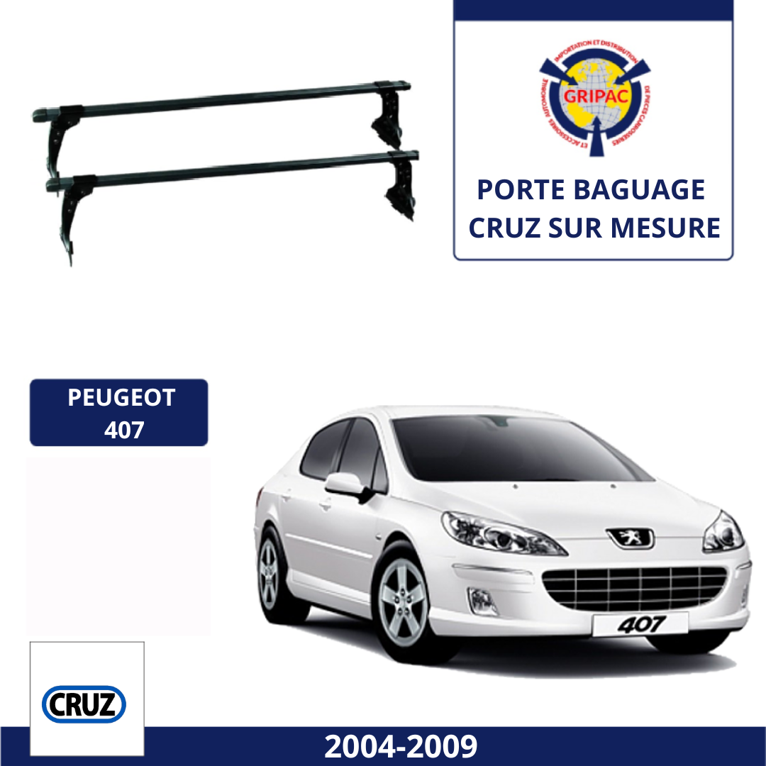 Porte baguage sur mesure CRUZ Peugeot 407-2004-2010