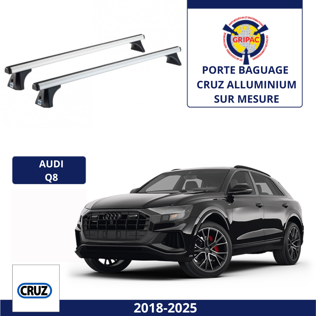 Porte baguage Cruz Alluminium Audi Q8 2018-2025