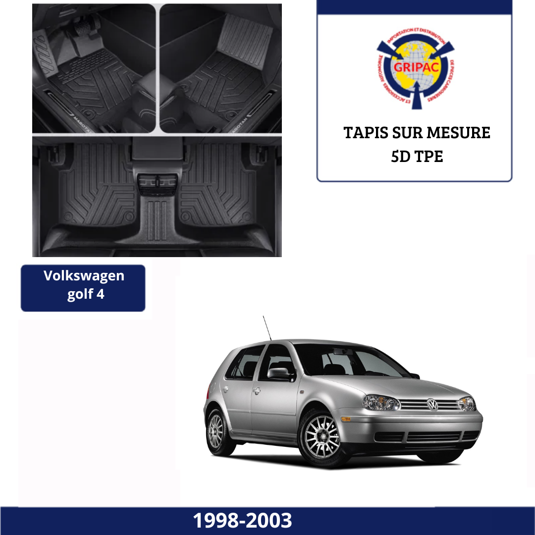 Tapis sur mesure 5D TPE Volkswagen Golf 4 1998-2003