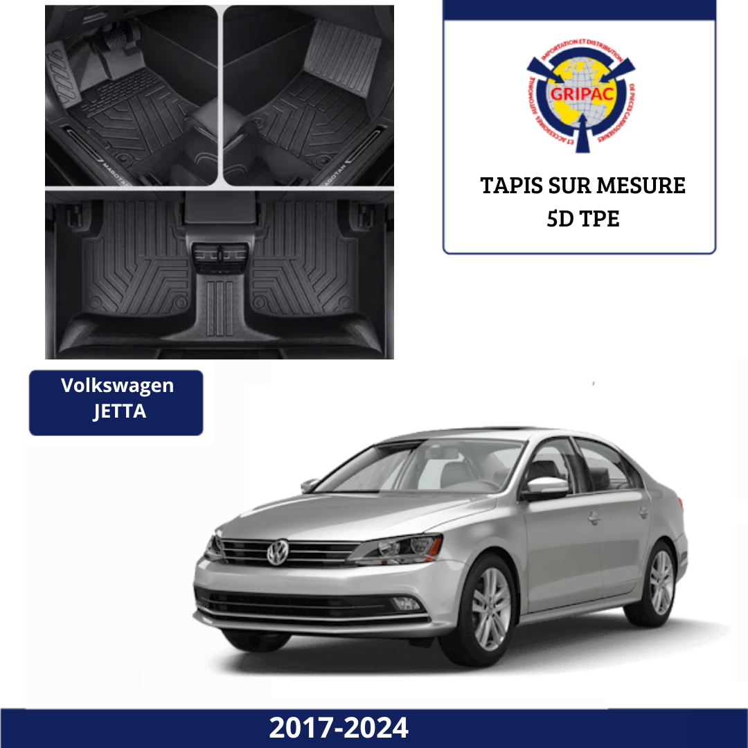 Tapis sur mesure 5D TPE Volkswagen jetta 2017-2024