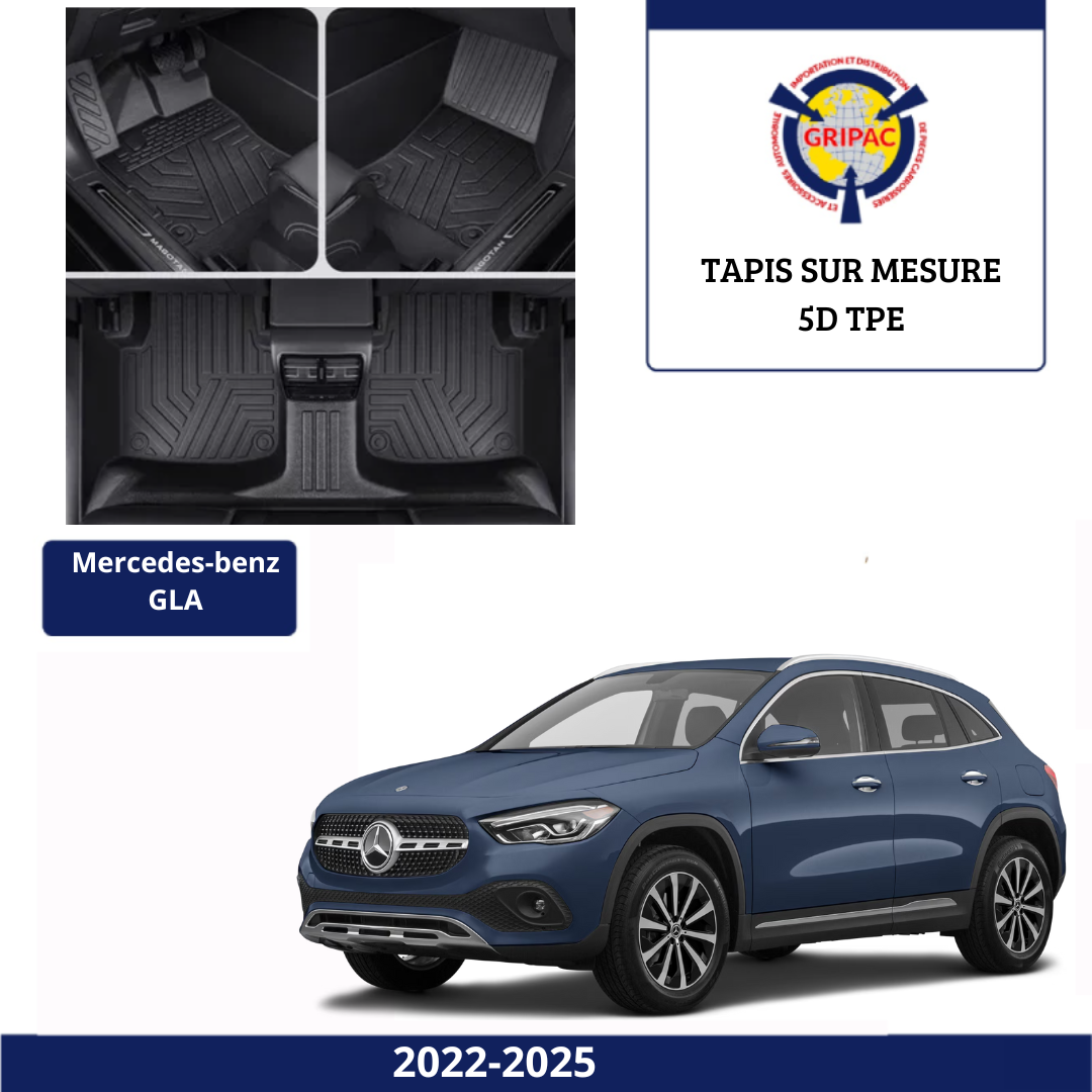 Tapis sur mesure 5D TPE Mercedes-benz GLA 2022-2025