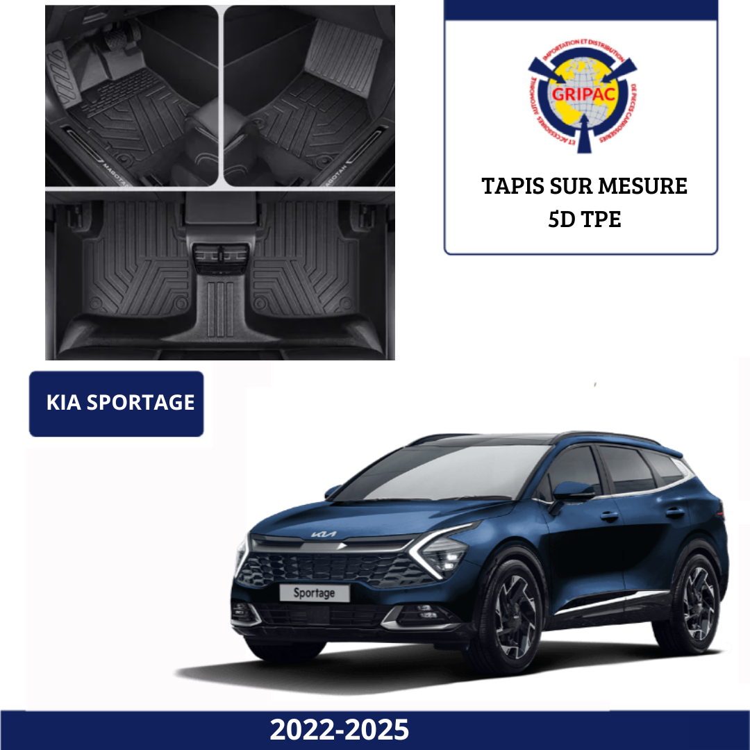 Tapis sur mesure 5D TPE Kia Sportage 2022-2025