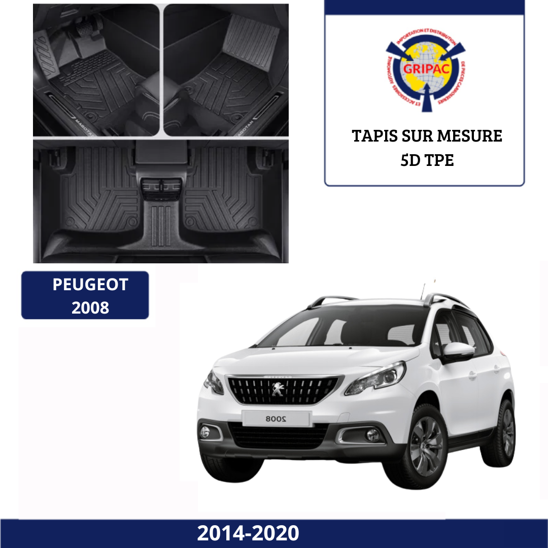 Tapis sur mesure 5D TPE Peugeot 2008 2014-2020