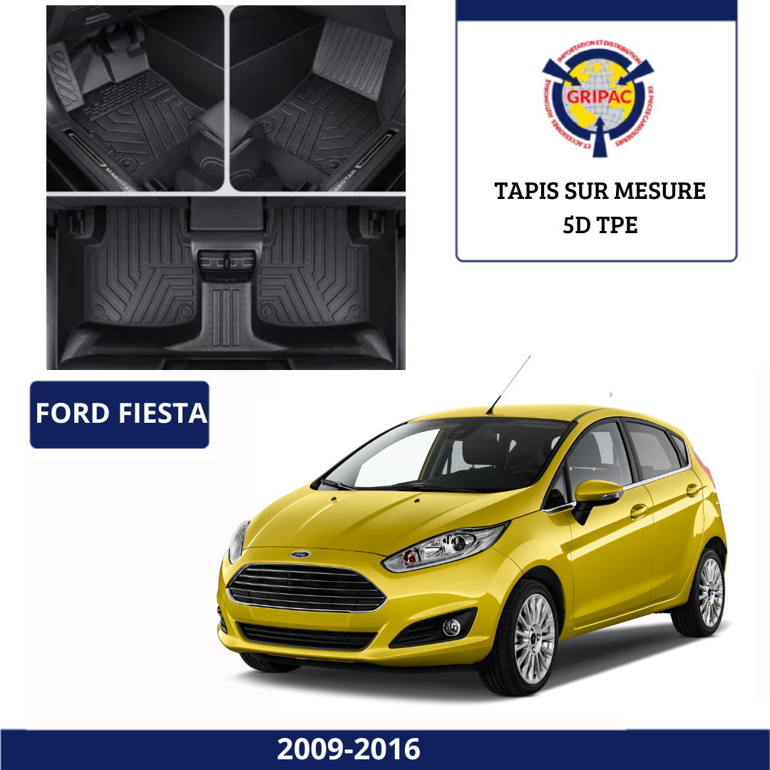 Tapis sur mesure 5D TPE Ford Fiesta 2009-2016