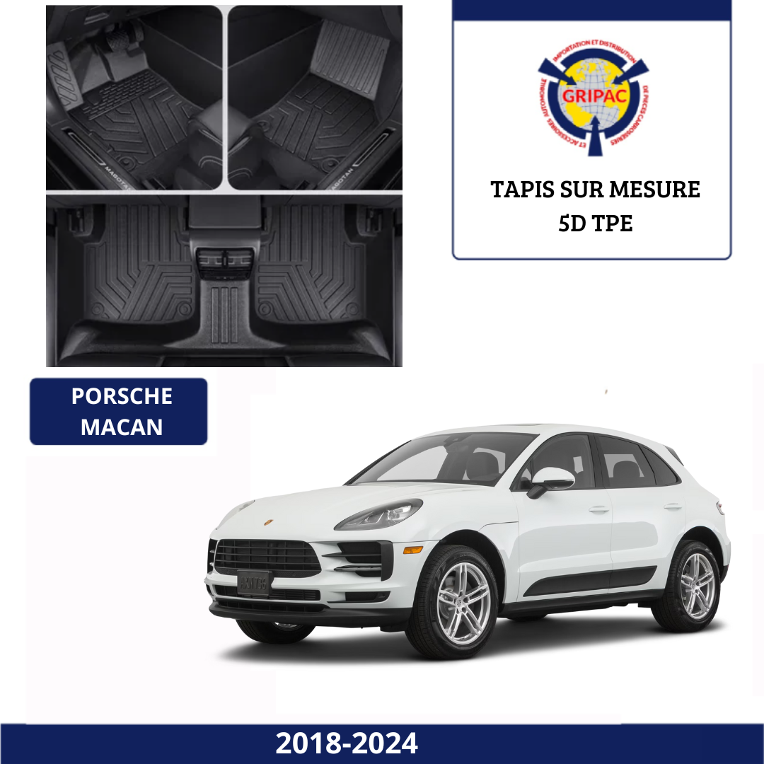Tapis sur mesure 5D TPE Porsche macan 2018-2024