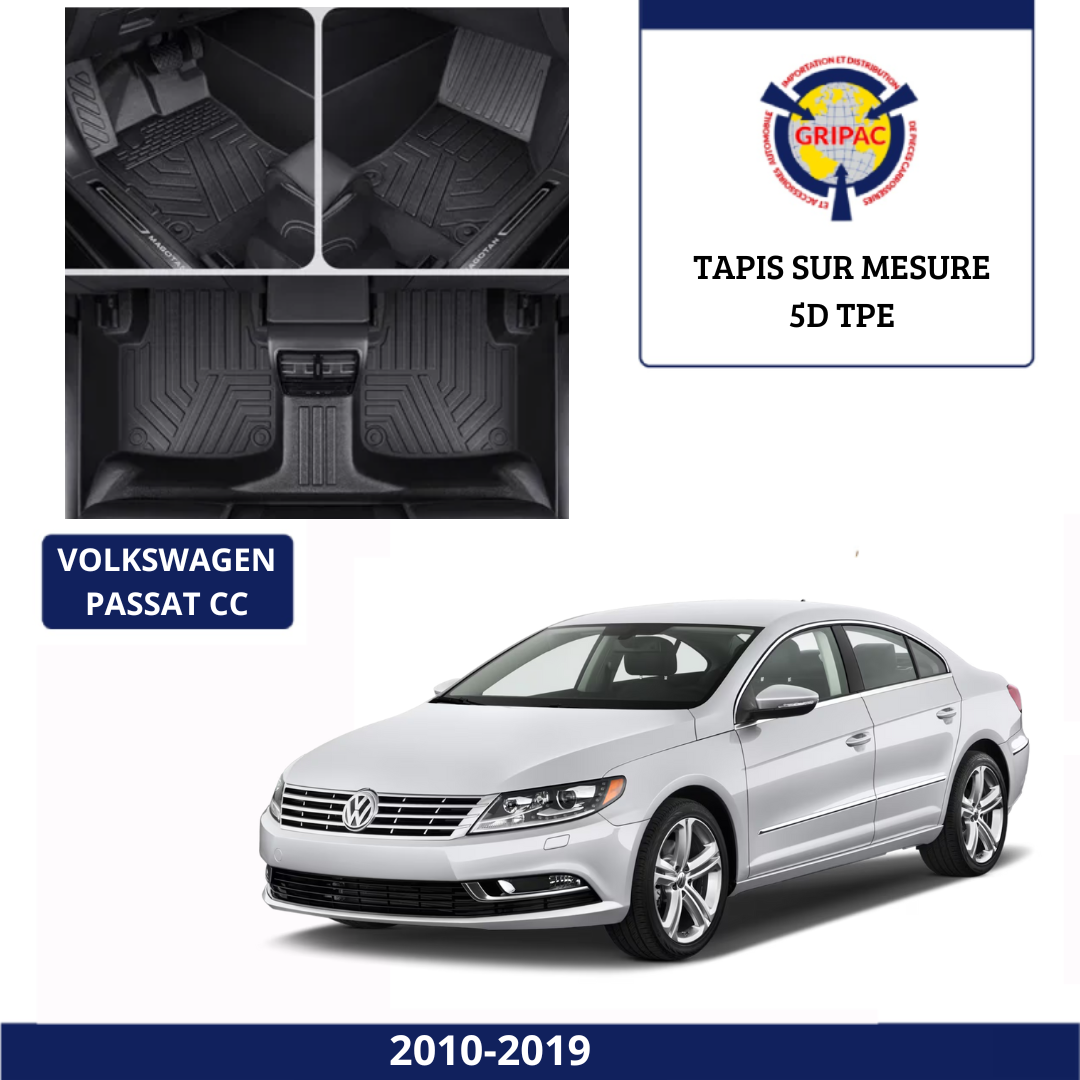 Tapis sur mesure 5D TPE Volkswagen passat 2010-2019