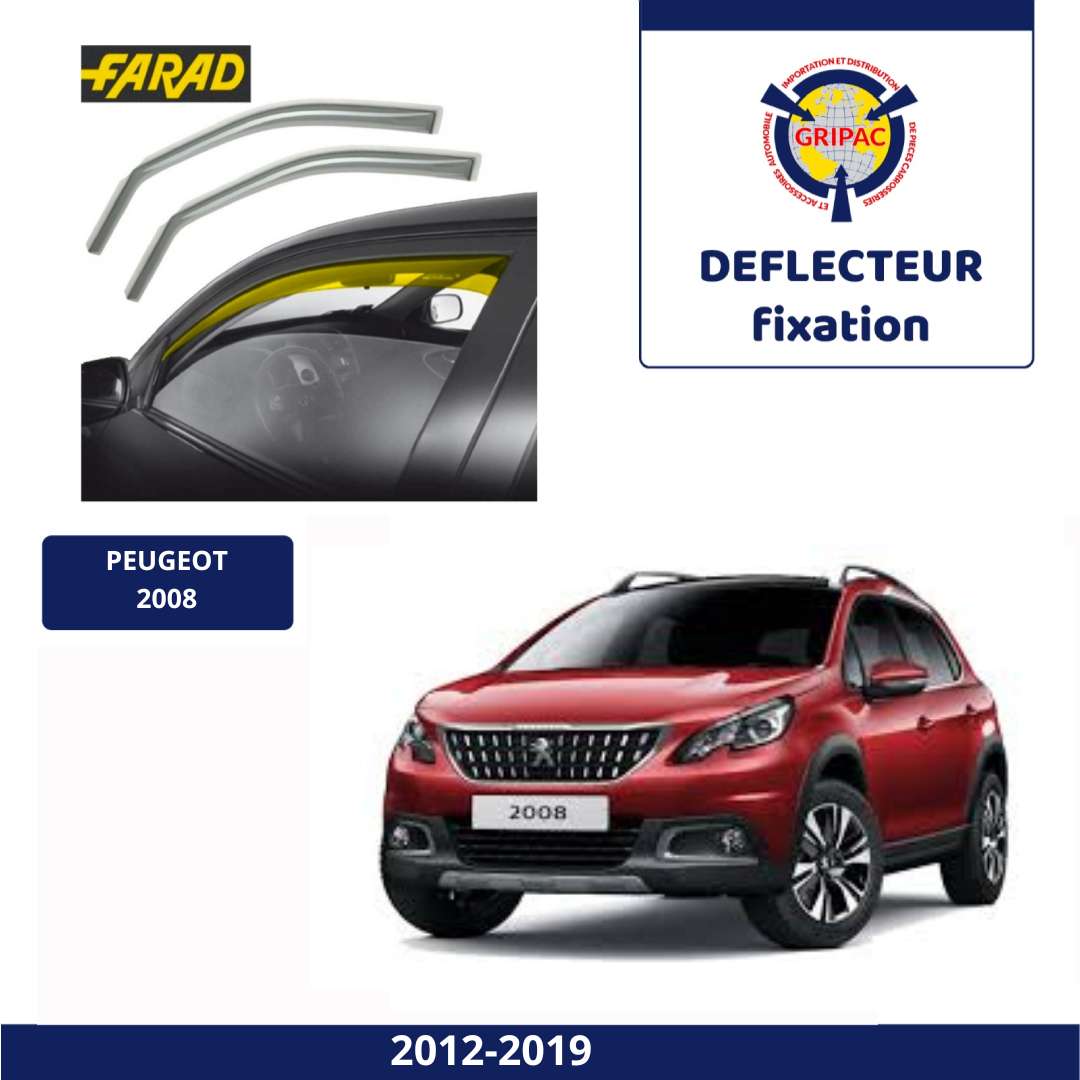 12-578 Deflecteur d'air fixation farad 2pieces peugeot 2008 2012-2019