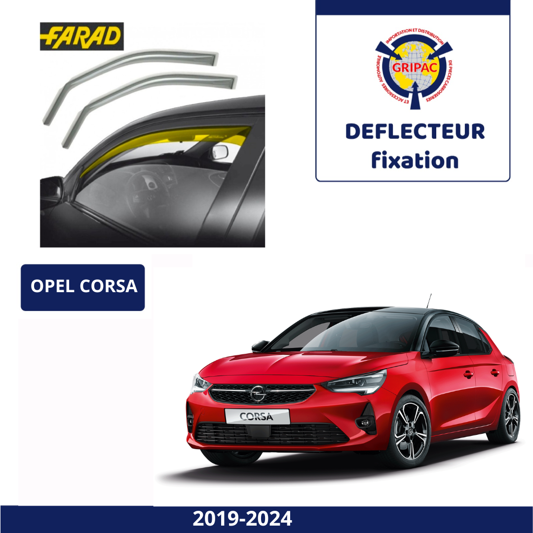 12-737 Deflecteur d'air fixation farad 2pieces Opel corsa 2019-2025