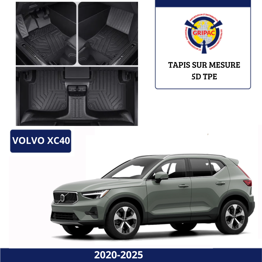 Tapis sur mesure 5D TPE Volvo XC40 2020-2025
