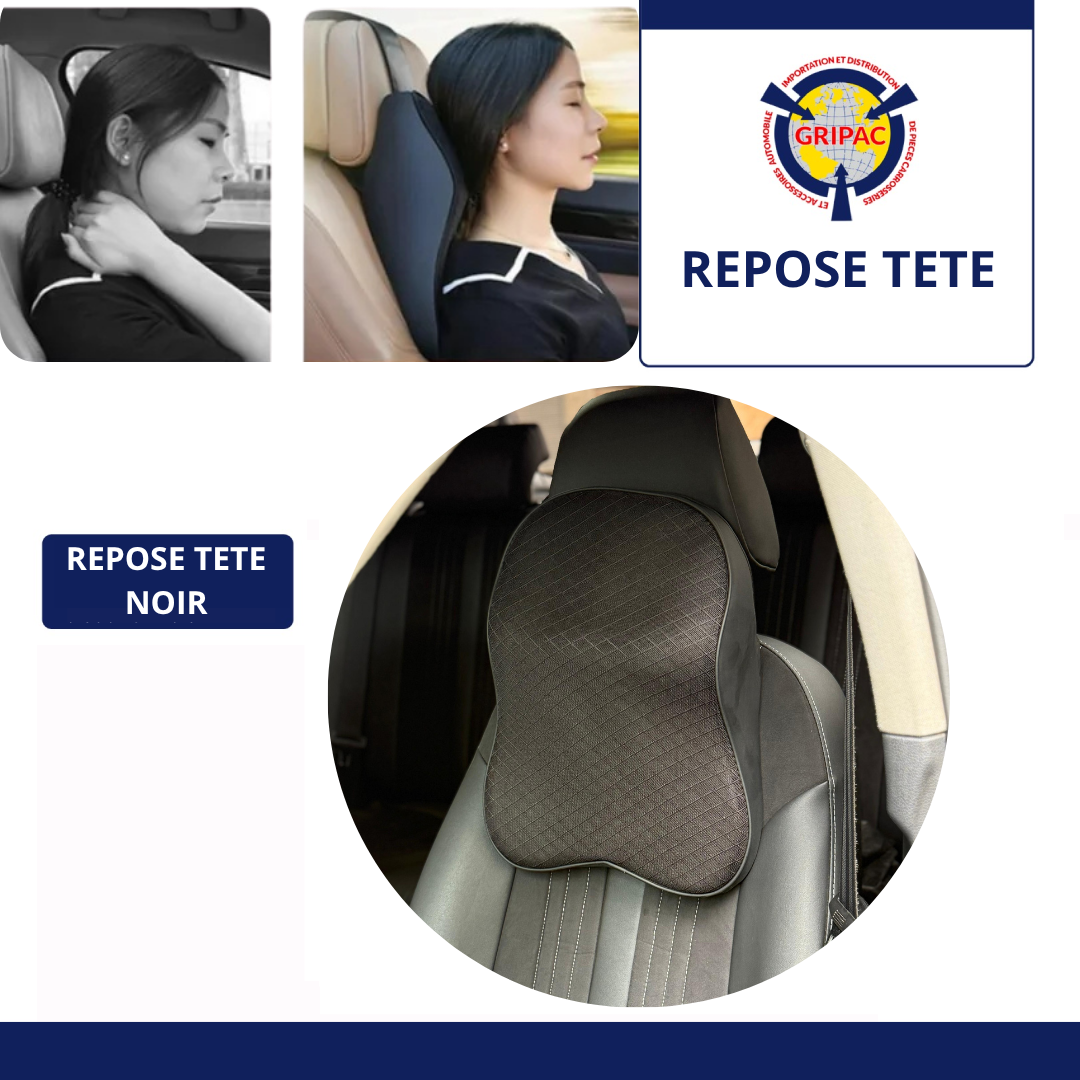 Repose tète mousse grand model noir 1 pieces