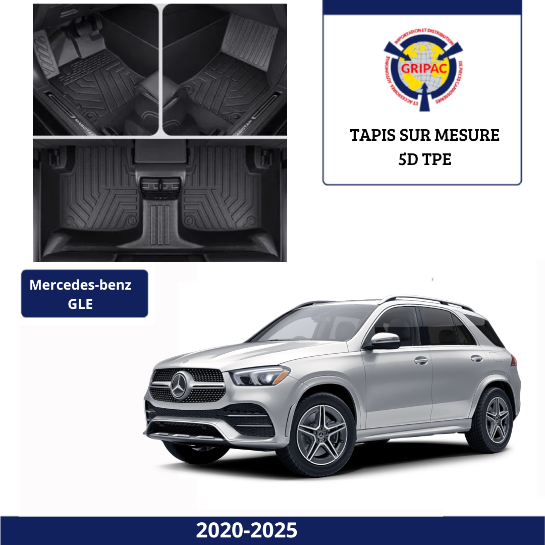 Tapis sur mesure 5D TPE Mercedes-benz GLE 2020-2025