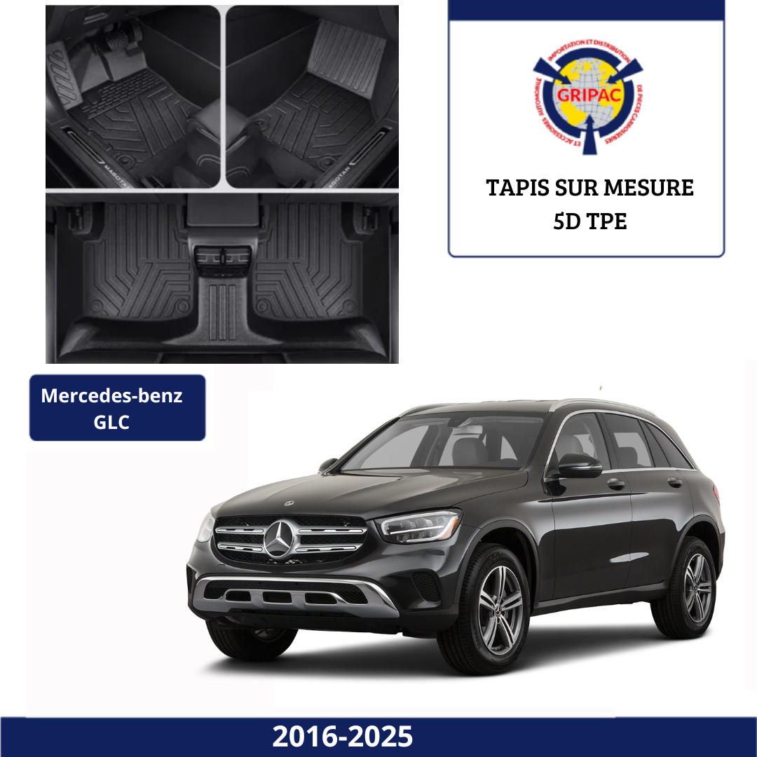 Tapis sur mesure 5D TPE Mercedes-benz GLC 2016-2025
