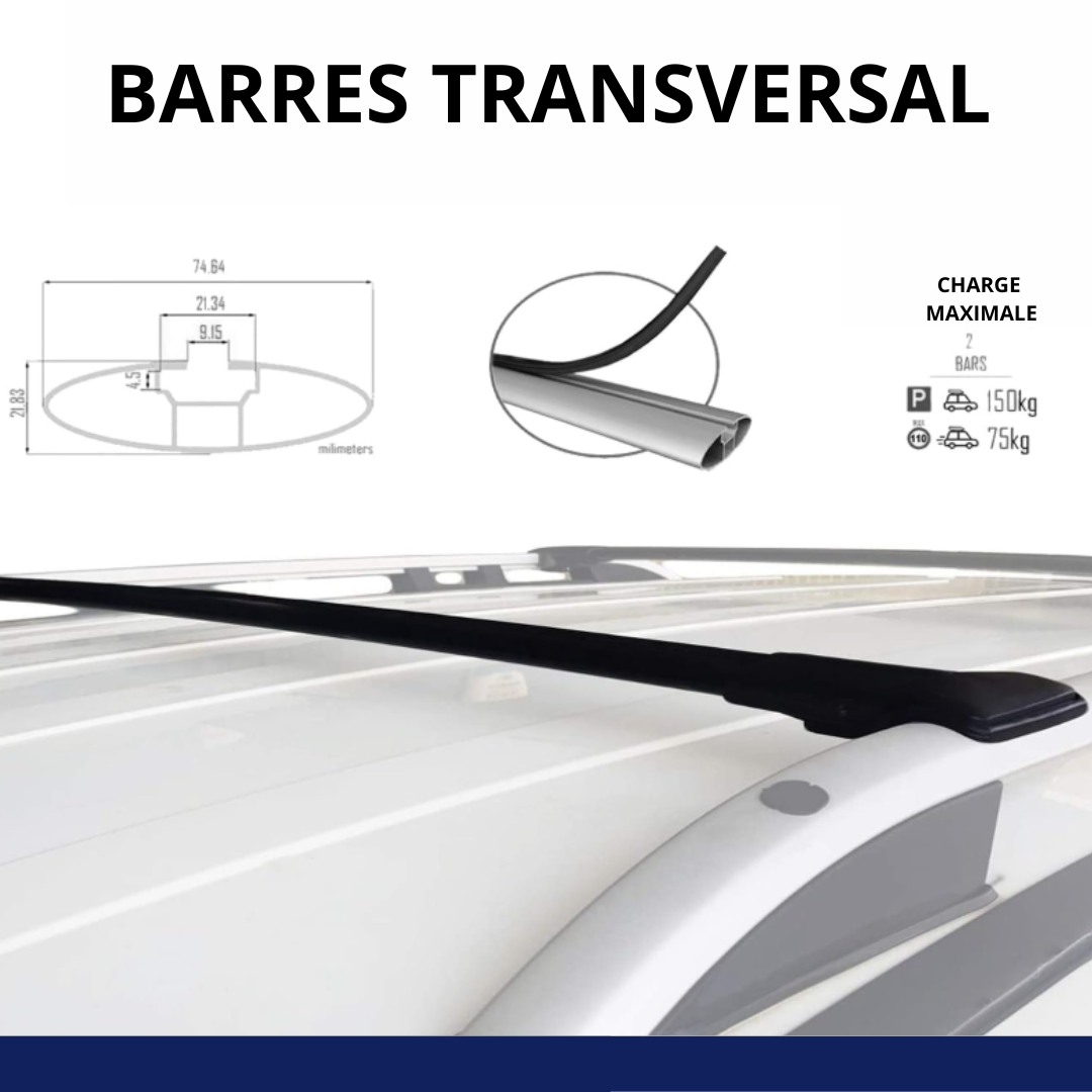 Porte baguage transversal standard 90cm