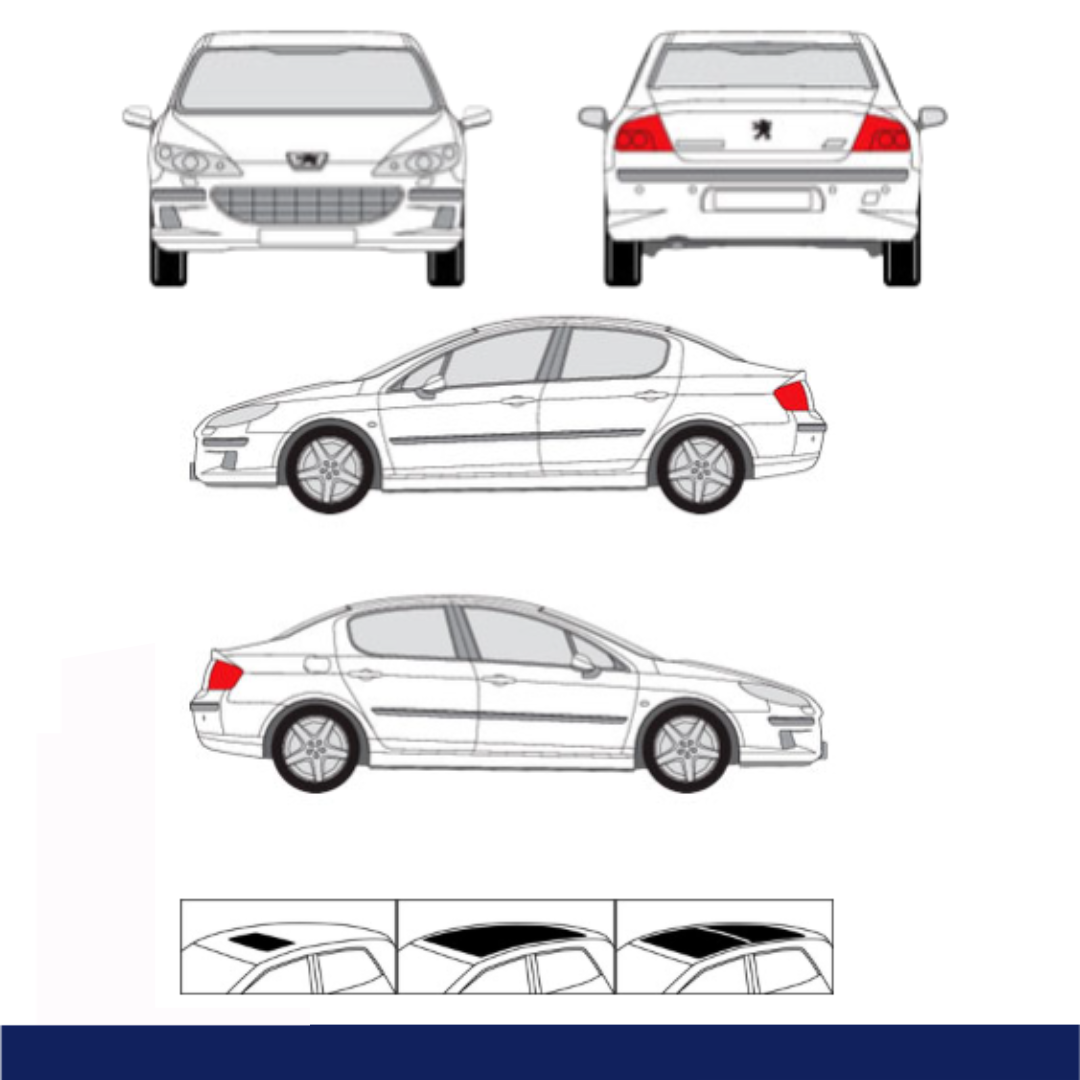 Porte baguage sur mesure CRUZ Peugeot 407-2004-2010