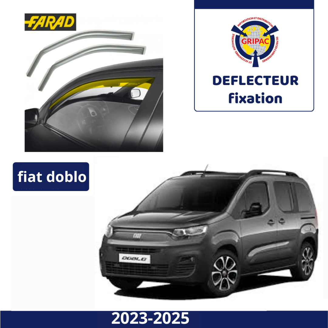 13-088M Deflecteur d'air fixation farad 2pieces fiat doblo 2023-2025