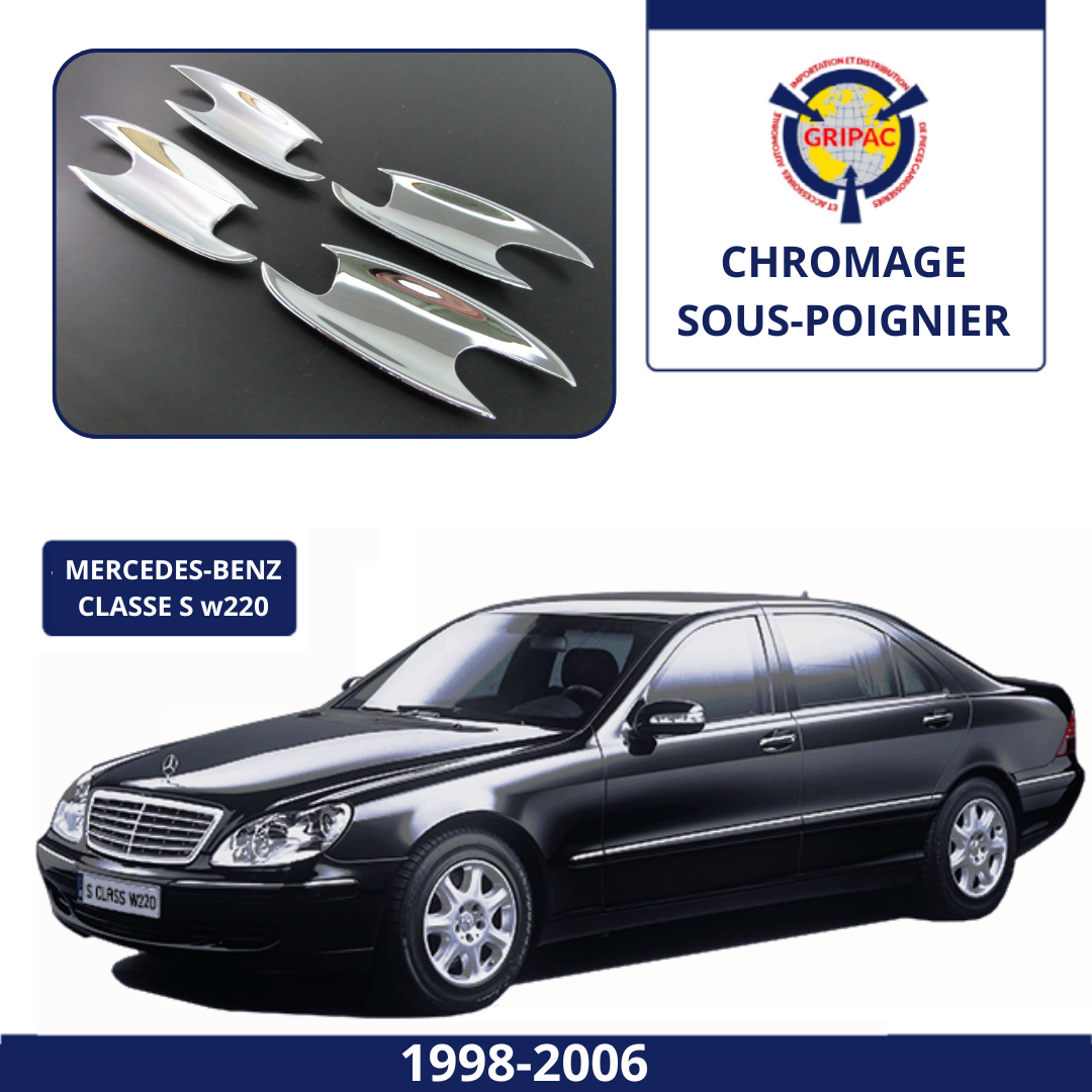 BHC-BZ204/ 4 Cache sous-poignier chromer Mercedes-benz classe S W220 1998-2006