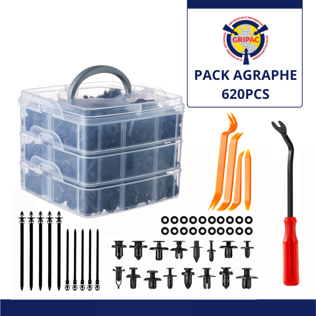 Pack d'agraphe 620pcs